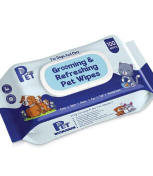 GROOM & REFRESH PET WIPES (100 WIPES)